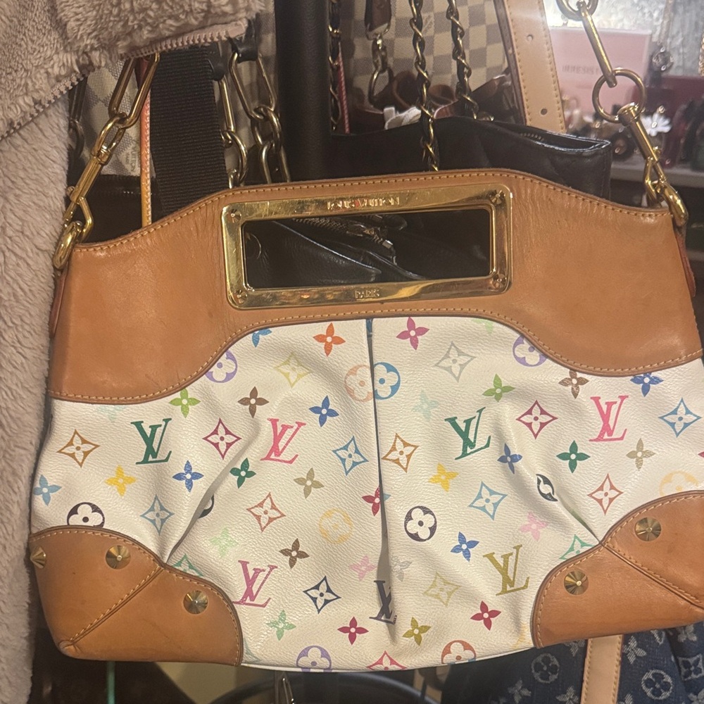 Louis Vuitton Marikami  Monogram JUDY clutch/shoulder tote